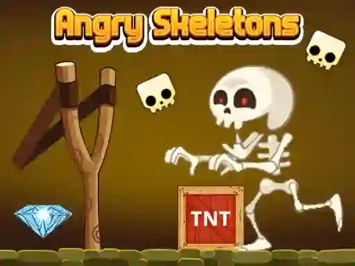 Gêm Angry Skeletons ar-lein