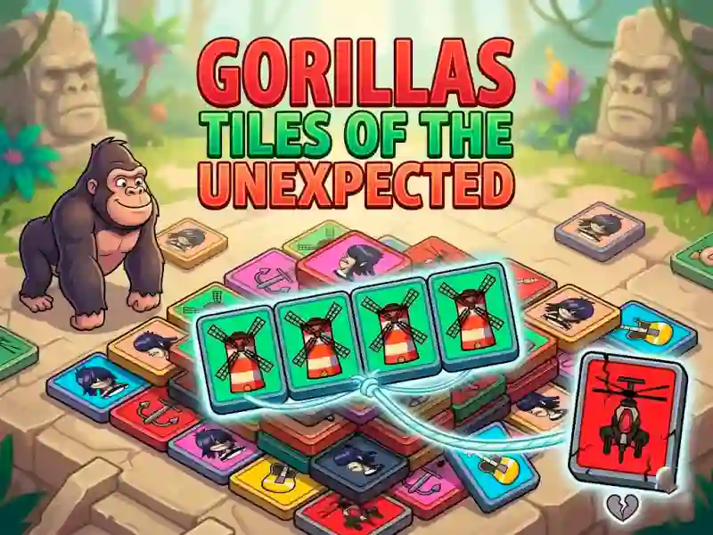 Gêm Gorillas Tiles Of The Unexpected ar-lein