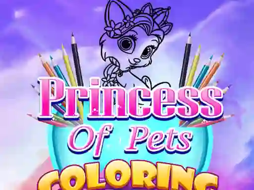 Gêm Princess Of Pets Coloring ar-lein
