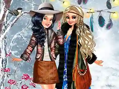 Gêm Boho Winter With Princess ar-lein