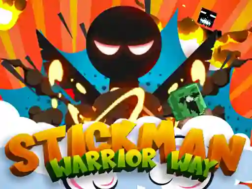 Gêm Stickman Warrior Way ar-lein