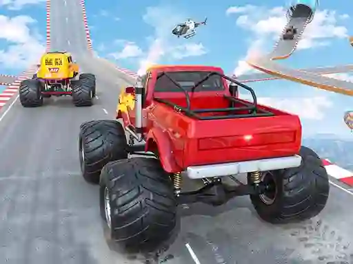Gêm Mega Ramp Monster Truck Race ar-lein
