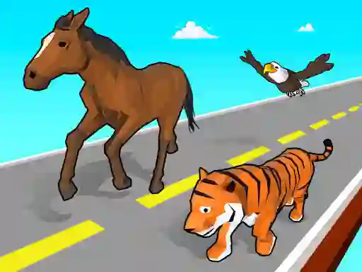 Gêm Animal Transform Race ar-lein