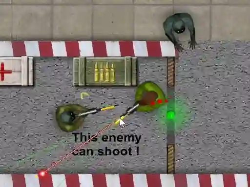 Gêm Zombie Shooting 2D ar-lein