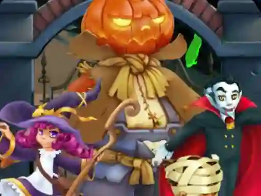 Gêm Halloween Jigsaw Deluxe ar-lein