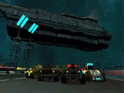 Gêm Moon Car Stunt ar-lein