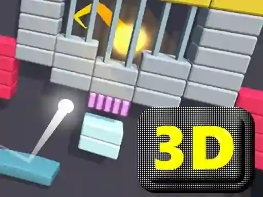 Gêm Brick Breaker 3d ar-lein