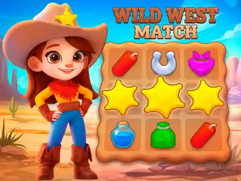 Gêm Wild West Match ar-lein