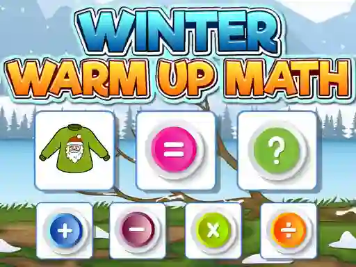 Gêm Winter Warm Up Math ar-lein