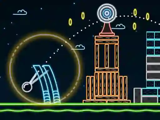 Gêm Neon Catapult ar-lein