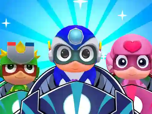 Gêm Masks Heroes Racing Kid ar-lein