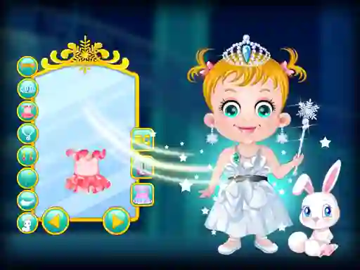 Gêm Baby Hazel Ice Princess Dressup ar-lein