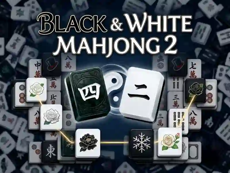 Gêm Black & White Mahjong 2 ar-lein
