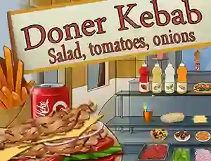 Gêm Doner Kebab Salad, Tomatoes, Onions ar-lein