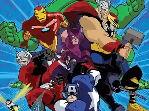 Gêm Avengers Coloring ar-lein