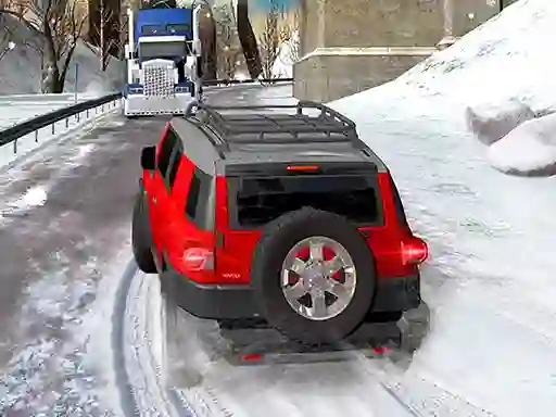 Gêm Heavy Jeep Winter Driving ar-lein