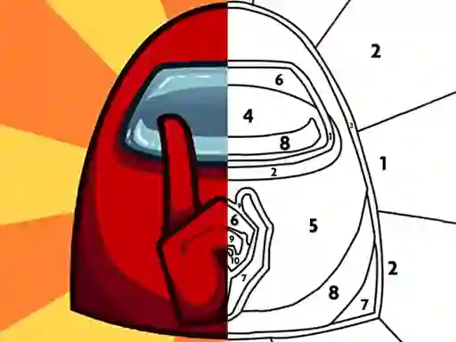 Gêm Among Them Coloring Book ar-lein