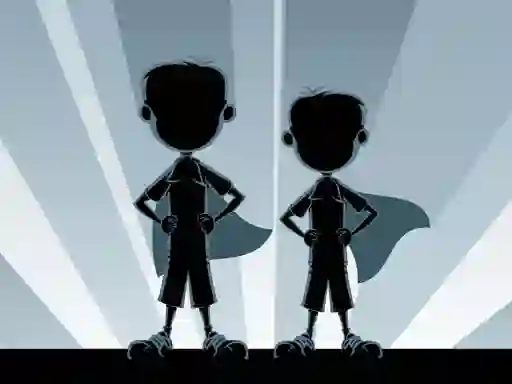 Gêm Little Superheroes Match 3 ar-lein