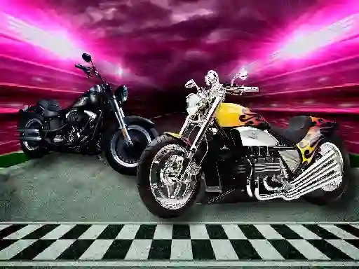 Gêm Motorbike Puzzle Challenge ar-lein