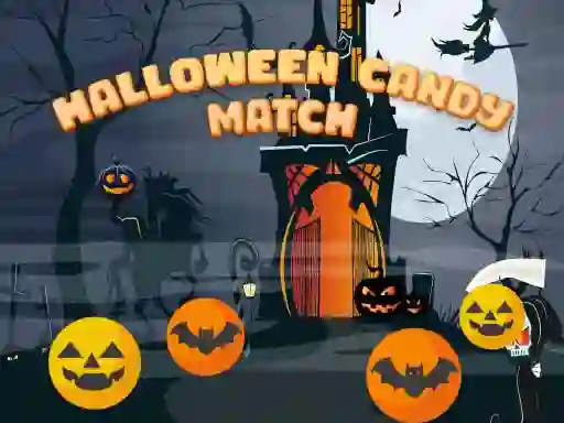 Gêm Halloween Candy Match ar-lein