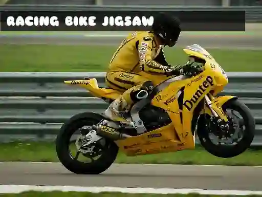 Gêm Racing Bike Jigsaw ar-lein