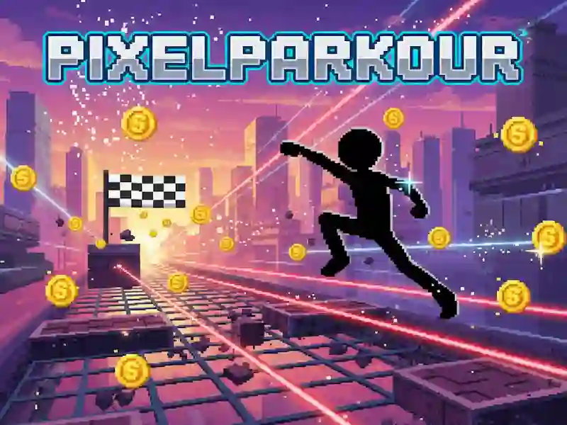 Gêm Pixel Parkour ar-lein