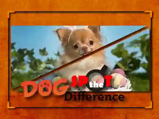 Gêm Dog Spot The Difference ar-lein