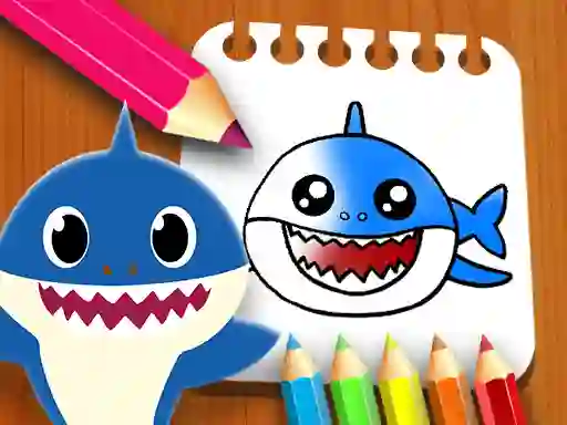 Gêm Baby Shark Coloring Book ar-lein