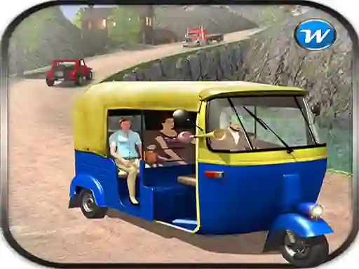 Gêm Public Tricycle Rickshaw driving ar-lein