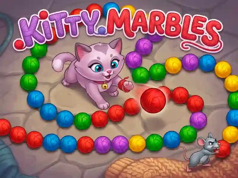 Gêm Kitty Marbles ar-lein