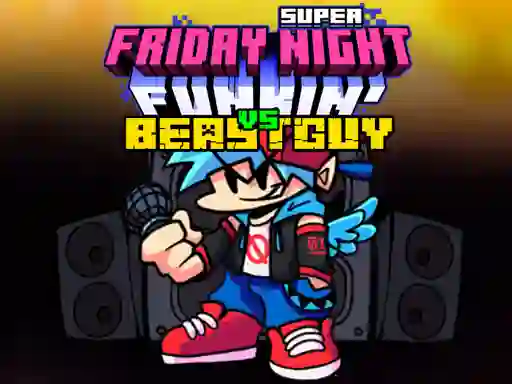 Gêm Super Friday Night Fankin vs Beast Guy ar-lein
