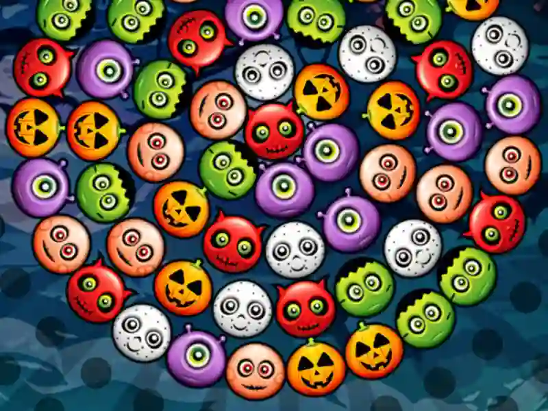 Gêm Bubble Wheel Halloween ar-lein
