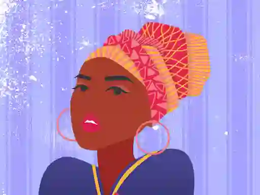 Gêm African Princess Jigsaw ar-lein