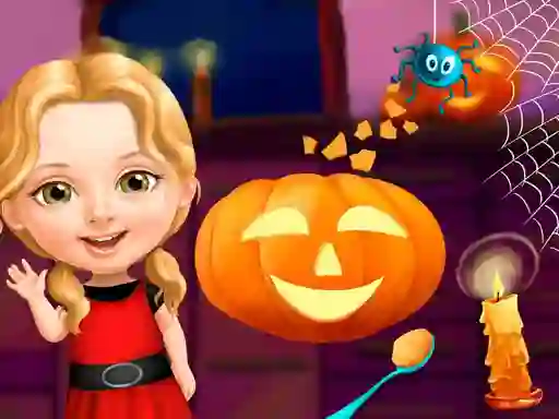 Gêm Sweet Baby Girl Halloween Fun ar-lein