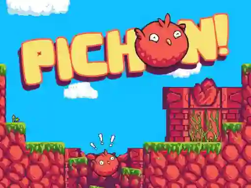 Gêm Pichon: The Bouncy Bird ar-lein