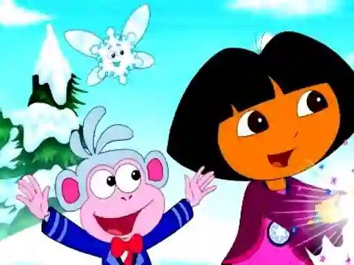 Gêm Dora Find 5 Differences ar-lein