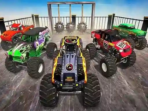 Gêm Monster Truck Impossible Stunt Track ar-lein