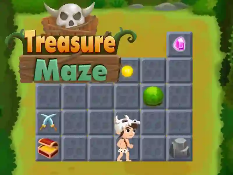Gêm Treasure Maze ar-lein