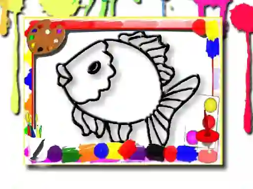 Gêm Fish Coloring Book ar-lein