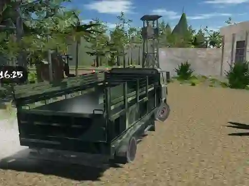 Gêm Offroad Truck Army Driving ar-lein