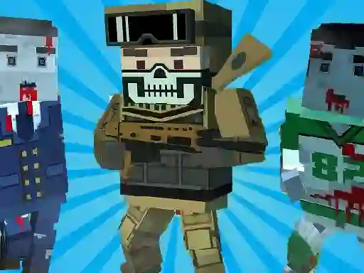 Gêm Blocky Shooting Arena 3D Pixel ar-lein