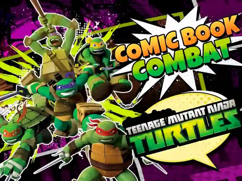 Gêm Teenage Mutant Ninja Turtles Comic book Combat ar-lein
