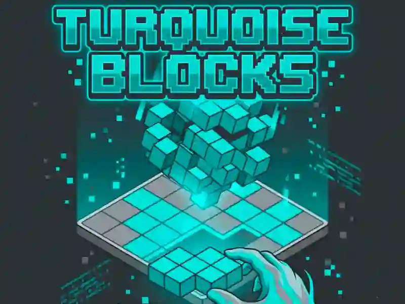 Gêm Turquoise Blocks ar-lein