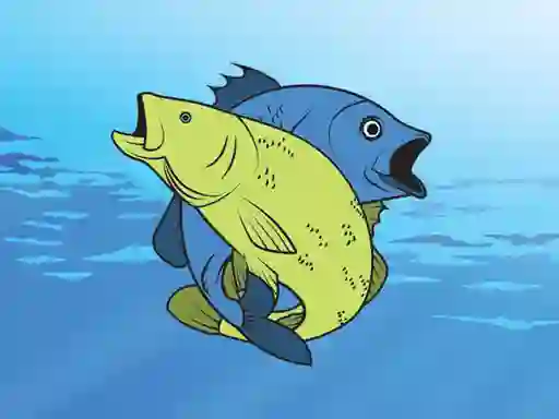 Gêm Friendly Fish Coloring ar-lein
