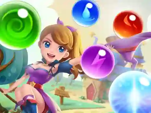 Gêm Magical Saga Bubble Witch Shooter ar-lein