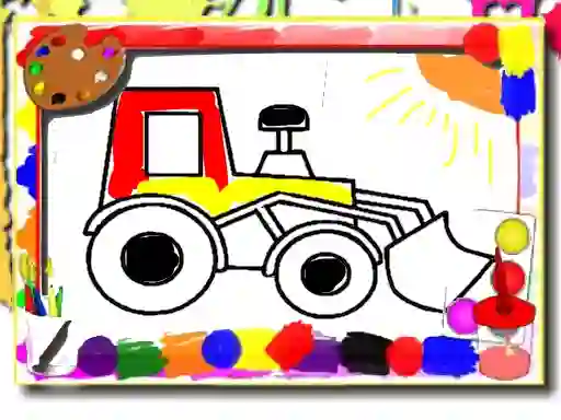 Gêm Back to School: Kids Car Coloring ar-lein