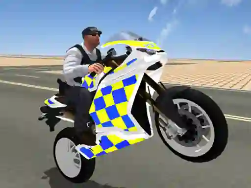 Gêm Super Stunt Police Bike Simulator 3D ar-lein