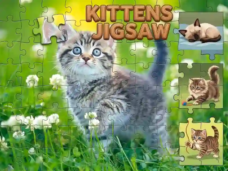 Gêm Kittens Jigsaw ar-lein