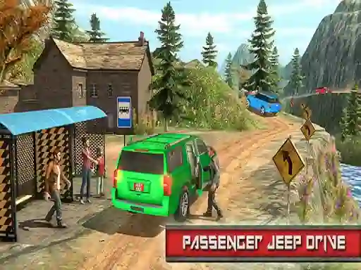 Gêm Jeep Passeger Offroad Mountain Simulation Game ar-lein