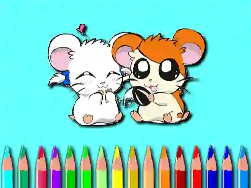 Gêm Hamster Coloring Book ar-lein